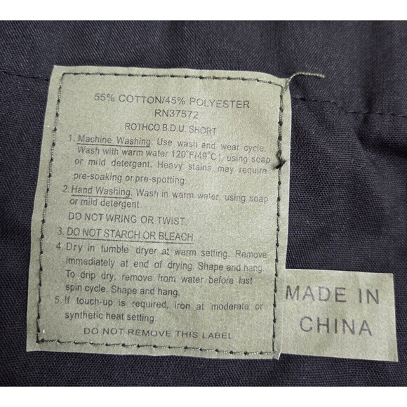 NWOT ROTHCO Military BDU Cargo Shorts Camo Blue 10.5 inseam Men's XXL Reg 43-47" - Picture 8 of 13